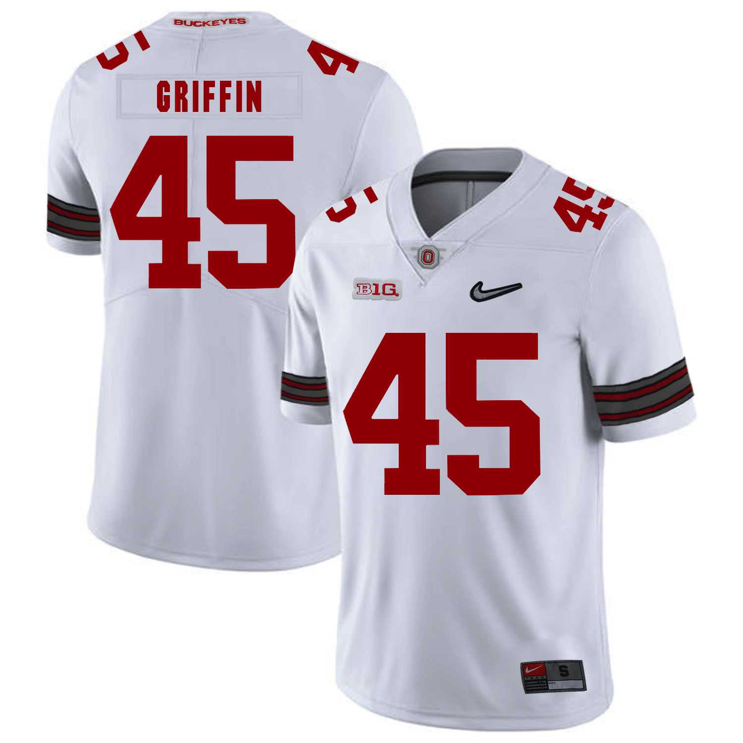 Ohio State Buckeyes 45 Archie Griffin White Diamond Nike Logo College Football Jersey Dzhi,We sell and wholesale Ohio State Buckeyes 45 Archie Griffin White Diamond Nike Logo College Football Jersey Dzhi on line form chian!